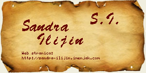 Sandra Ilijin vizit kartica